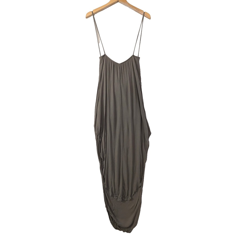 Tobi Midi Dress Womens S Green High Low Sleeveless Beach Festival Vacation Boho